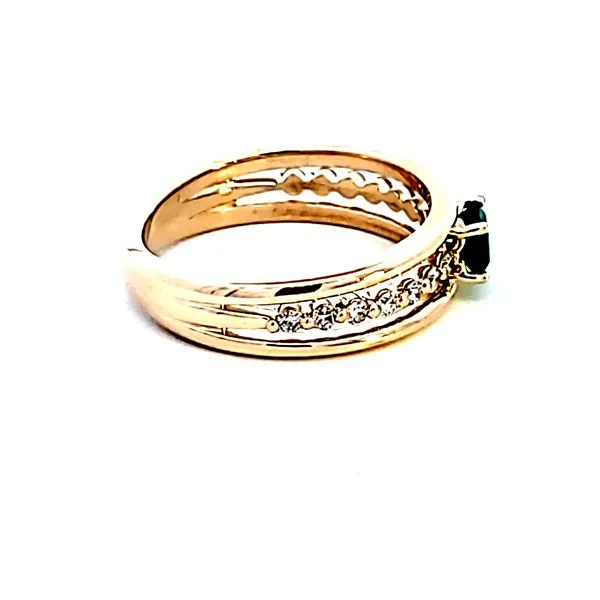 14KY Emerald Cut Emerald Fashion Ring Image 3 Ross Elliott Jewelers Terre Haute, IN