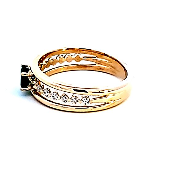 14KY Emerald Cut Emerald Fashion Ring Image 4 Ross Elliott Jewelers Terre Haute, IN