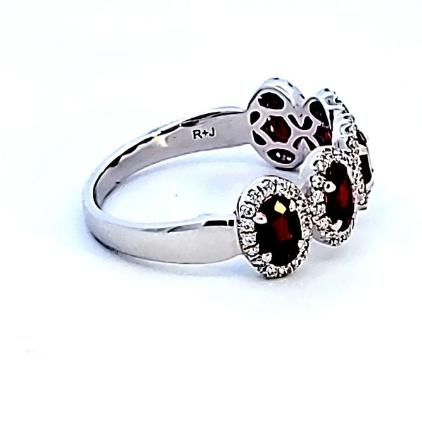 14KW Oval Ruby Fashion Ring Image 3 Ross Elliott Jewelers Terre Haute, IN