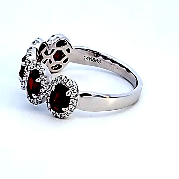 14KW Oval Ruby Fashion Ring Image 4 Ross Elliott Jewelers Terre Haute, IN
