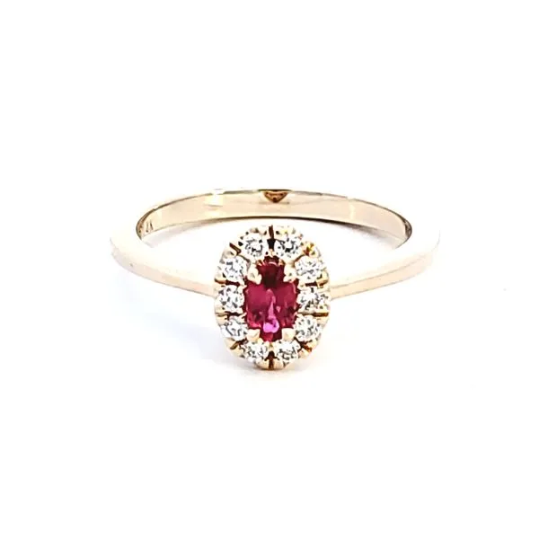 14KY Oval Ruby Fashion Ring Image 2 Ross Elliott Jewelers Terre Haute, IN