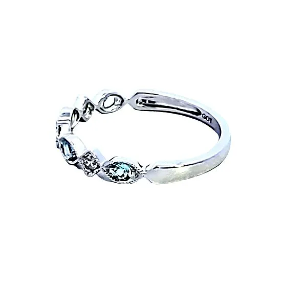 10KW Aquamarine and Diamond Birthstone Fashion Ring Image 4 Ross Elliott Jewelers Terre Haute, IN