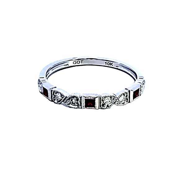 10KW Ruby and Diamond Birthstone Fashion Ring Image 2 Ross Elliott Jewelers Terre Haute, IN