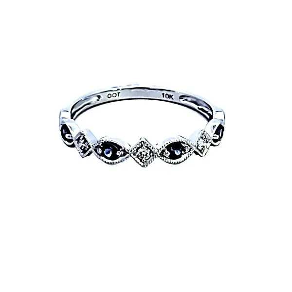 10KW Synthetic Alexandrite and Diamond Birthstone Fashion Ring Image 2 Ross Elliott Jewelers Terre Haute, IN