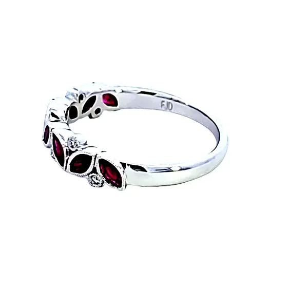 14KW Ruby and Diamond Ring Image 4 Ross Elliott Jewelers Terre Haute, IN