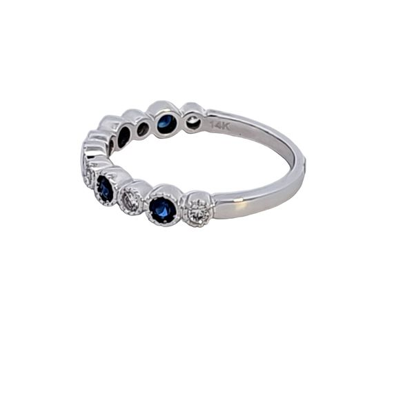 14KW Sapphire and Diamond Ring Image 3 Ross Elliott Jewelers Terre Haute, IN