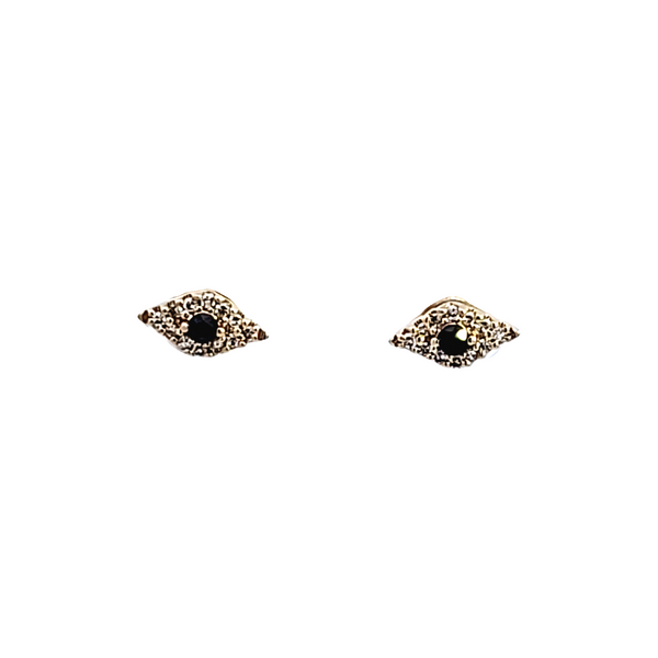 10KY Evil Eye Diamond Earrings Ross Elliott Jewelers Terre Haute, IN