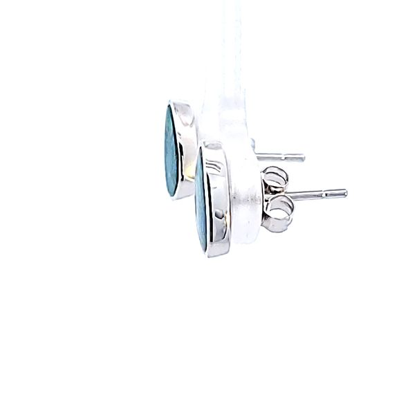 14KW Opal Doublet Earrings Image 4 Ross Elliott Jewelers Terre Haute, IN