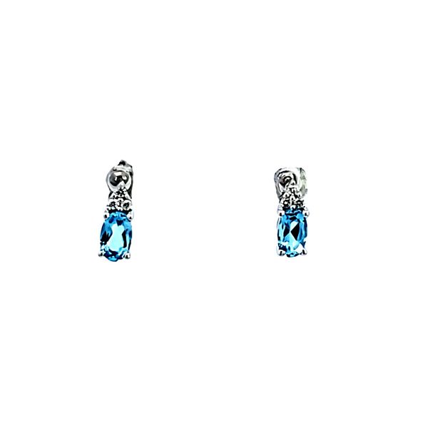 10KW Topaz and Diamond Earrings Image 2 Ross Elliott Jewelers Terre Haute, IN