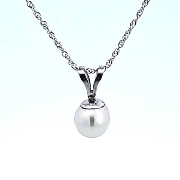 14K Cultured Pearl Pendant Image 2 Ross Elliott Jewelers Terre Haute, IN