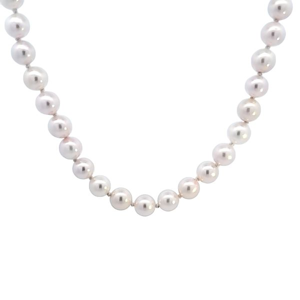 14K White Gold Pearl Strand Necklace Ross Elliott Jewelers Terre Haute, IN