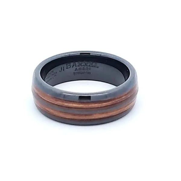 Black Ceramic Barrel Aged Collection Band Ross Elliott Jewelers Terre Haute, IN