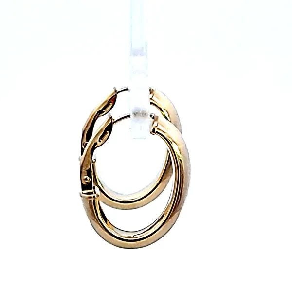 14KY Hoop Earrings Image 3 Ross Elliott Jewelers Terre Haute, IN