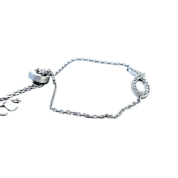 Sterling Silver CZ Infinity Bracelet Image 3 Ross Elliott Jewelers Terre Haute, IN
