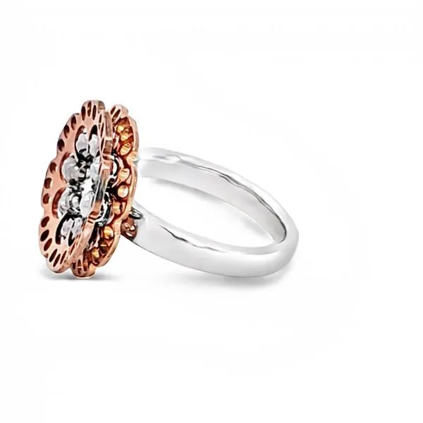 18K Rose Gold and Platinum Plated Calicanto Ring Image 3 Ross Elliott Jewelers Terre Haute, IN