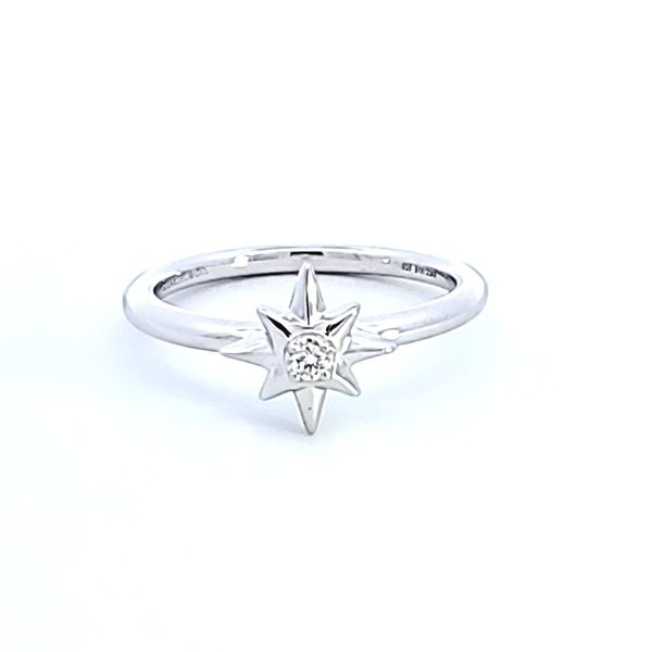 Sterling Silver Star Diamond Ring Image 2 Ross Elliott Jewelers Terre Haute, IN