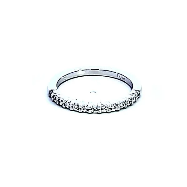 Sterling Silver and Platinum Cubic Zirconia Ring Image 2 Ross Elliott Jewelers Terre Haute, IN