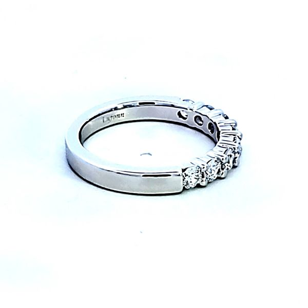 Sterling Silver and Platinum Cubic Zirconia Band Image 3 Ross Elliott Jewelers Terre Haute, IN