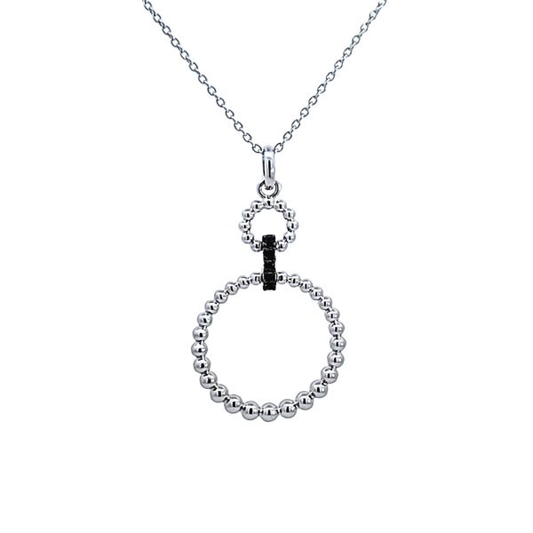 Sterling Silver Bujukan Link Drop Necklace Image 2 Ross Elliott Jewelers Terre Haute, IN