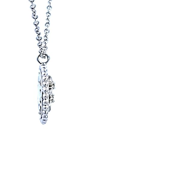 Sterling Silver Double Star Charm Necklace Image 3 Ross Elliott Jewelers Terre Haute, IN