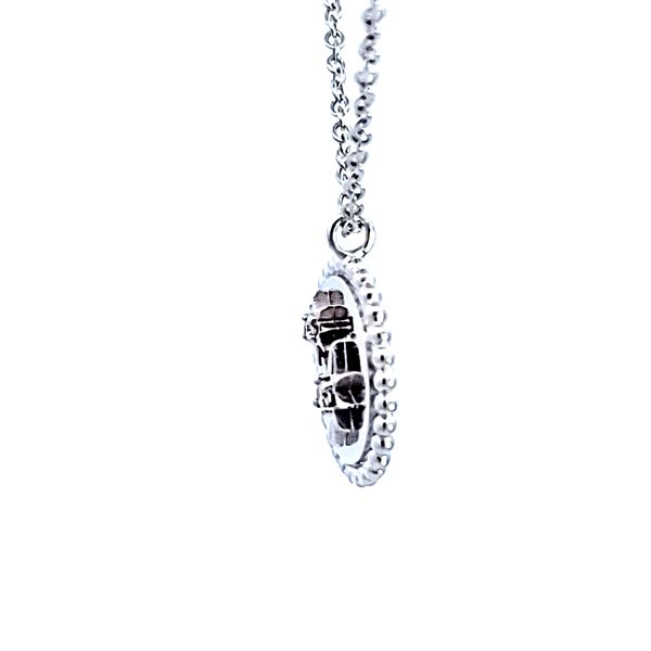Sterling Silver Double Star Charm Necklace Image 4 Ross Elliott Jewelers Terre Haute, IN