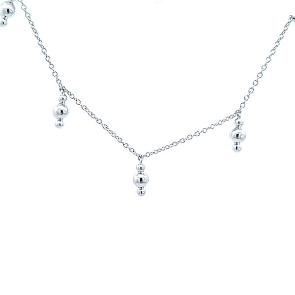 Sterling Silver Beads Drop Necklace Image 2 Ross Elliott Jewelers Terre Haute, IN