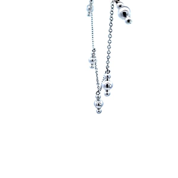 Sterling Silver Beads Drop Necklace Image 4 Ross Elliott Jewelers Terre Haute, IN