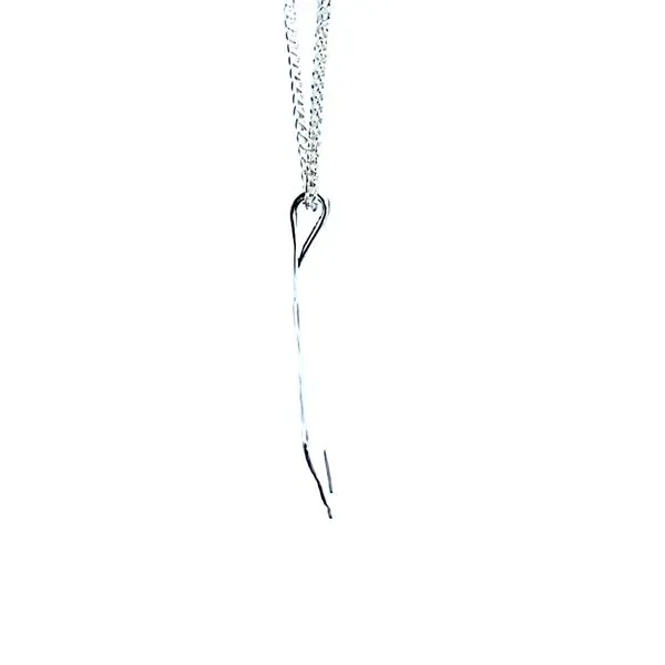 Sterling Silver Gingko Pendant Image 4 Ross Elliott Jewelers Terre Haute, IN