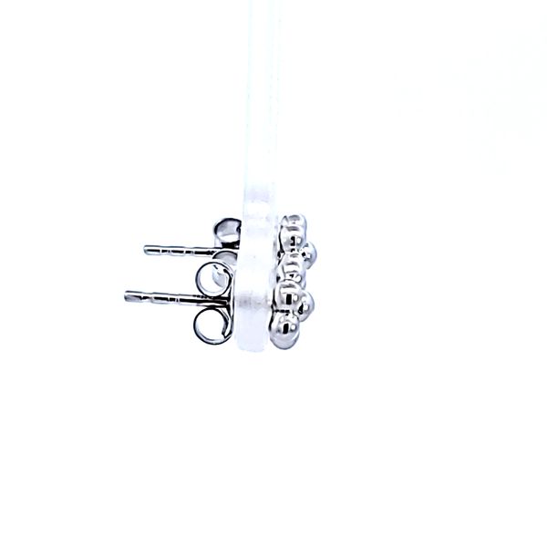 Sterling Silver Bujukan Flower Design Earrings Image 3 Ross Elliott Jewelers Terre Haute, IN