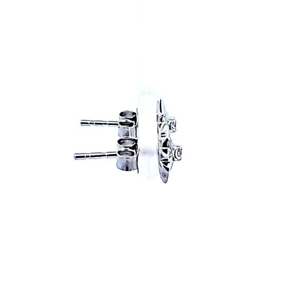 Sterling Silver Diamond Star Stud Earrings Image 3 Ross Elliott Jewelers Terre Haute, IN