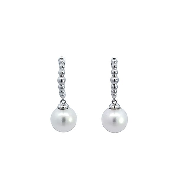 Sterling Silver Pearl Drop Bujukan Earrings Image 2 Ross Elliott Jewelers Terre Haute, IN