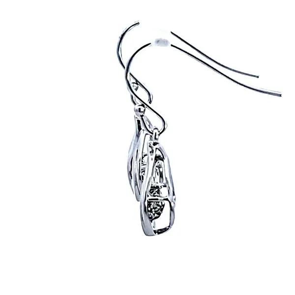 Sterling Silver Cubic Zirconium Earrings Image 4 Ross Elliott Jewelers Terre Haute, IN