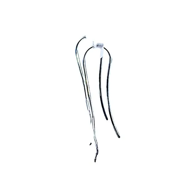 Sterling Silver Gingko Earrings Image 4 Ross Elliott Jewelers Terre Haute, IN