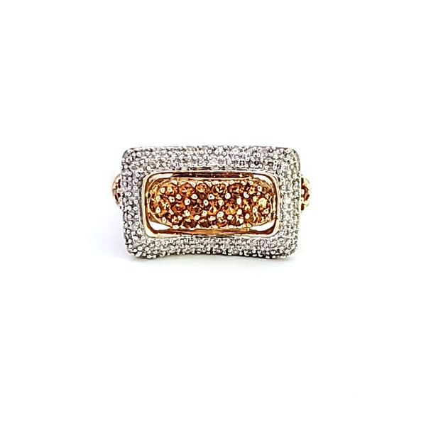 14K Yellow Gold Citrine and Diamond Estate Ring Ross Elliott Jewelers Terre Haute, IN