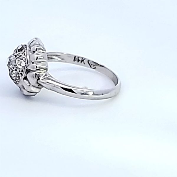 14K White Gold Diamond Estate Ring Image 4 Ross Elliott Jewelers Terre Haute, IN