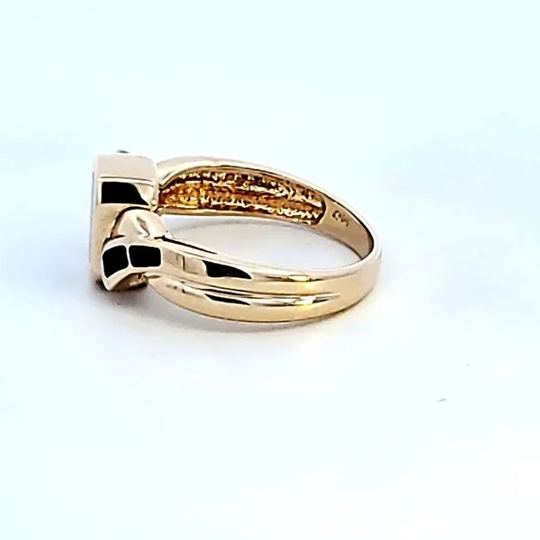 14KY Opal and Tanzanite Reversible Estate Ring Image 4 Ross Elliott Jewelers Terre Haute, IN