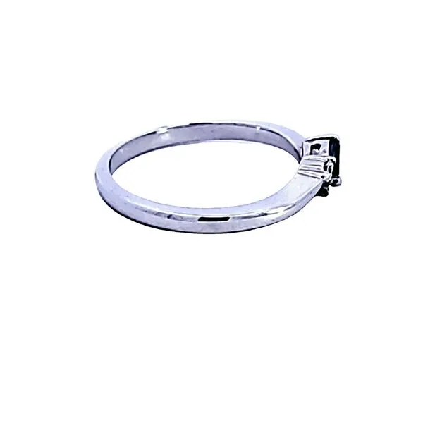 14KW Sapphire and Diamond Estate Wedding Band Image 3 Ross Elliott Jewelers Terre Haute, IN