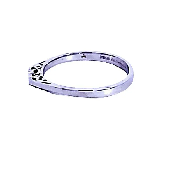 14KW Diamond Contour Estate Wedding Band Image 4 Ross Elliott Jewelers Terre Haute, IN