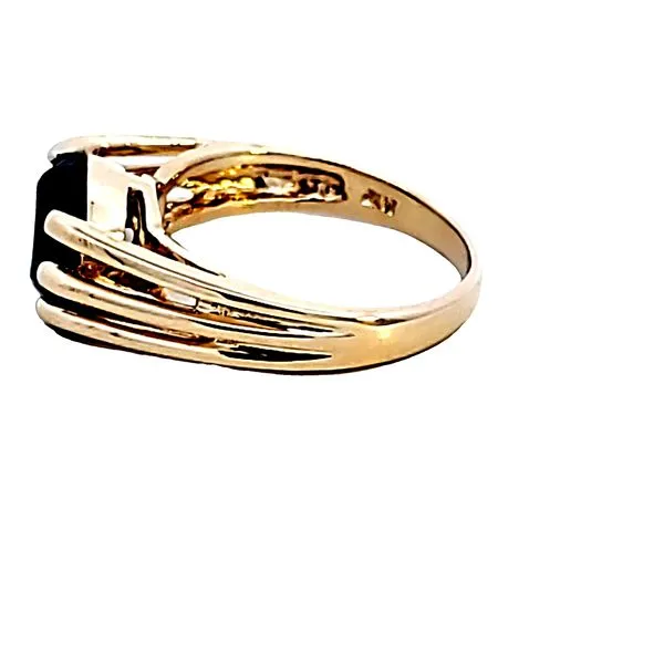 14KY Black Onyx Estate Ring Image 4 Ross Elliott Jewelers Terre Haute, IN