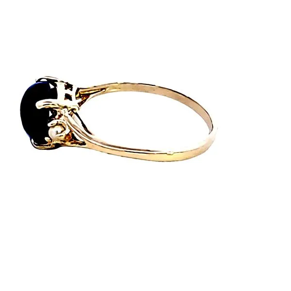 14KY Lapis and Pearl Estate Ring Image 4 Ross Elliott Jewelers Terre Haute, IN