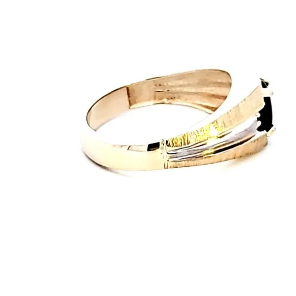 10KY Black Star Sapphire and Diamond Estate Ring Image 3 Ross Elliott Jewelers Terre Haute, IN
