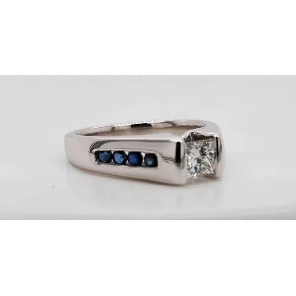 Princess Cut Sapphire Engagement Ring Sam Dial Jewelers Pullman, WA