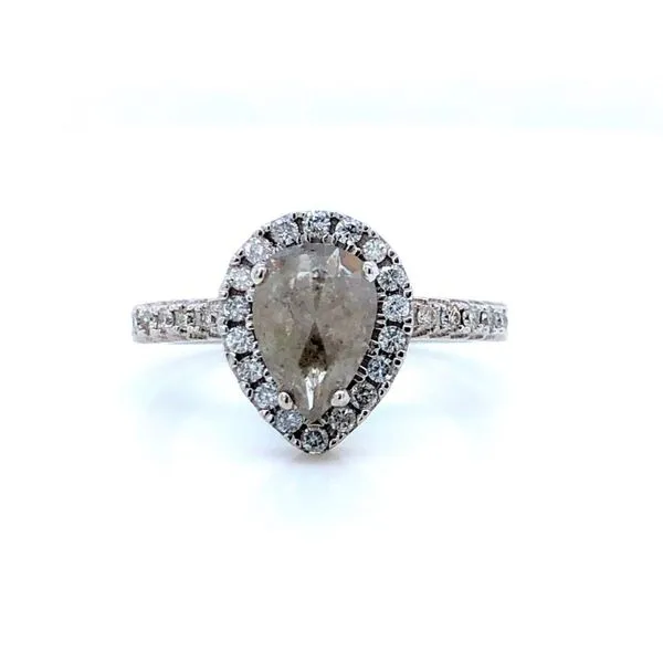 Salt and Pepper Diamond Engagement Ring Sam Dial Jewelers Pullman, WA