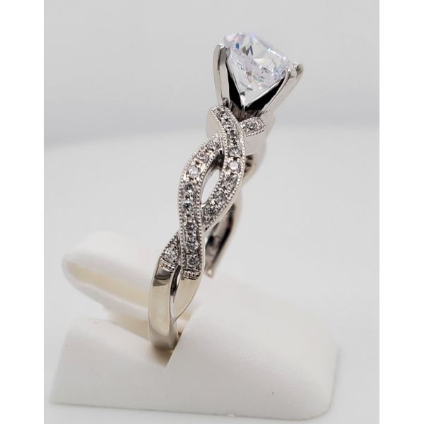 Twist Shank Solitaire Engagement Ring Sam Dial Jewelers Pullman, WA