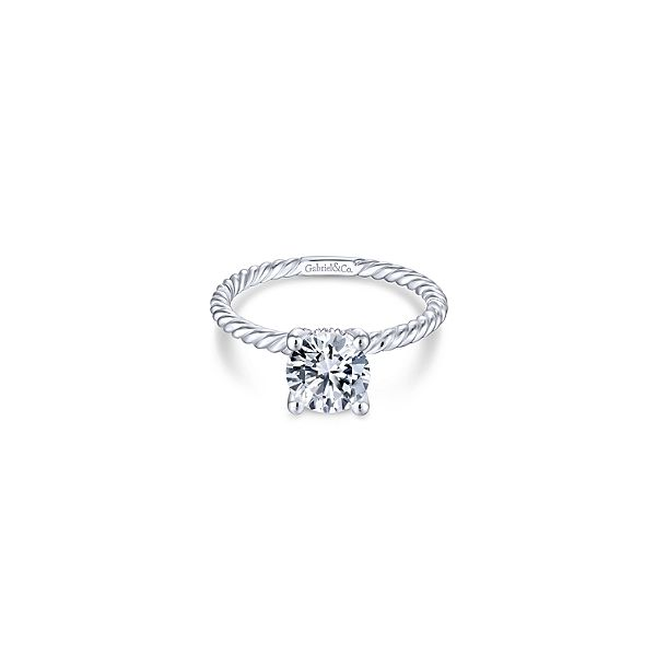 White Gold Solitaire Engagement Ring Sam Dial Jewelers Pullman, WA