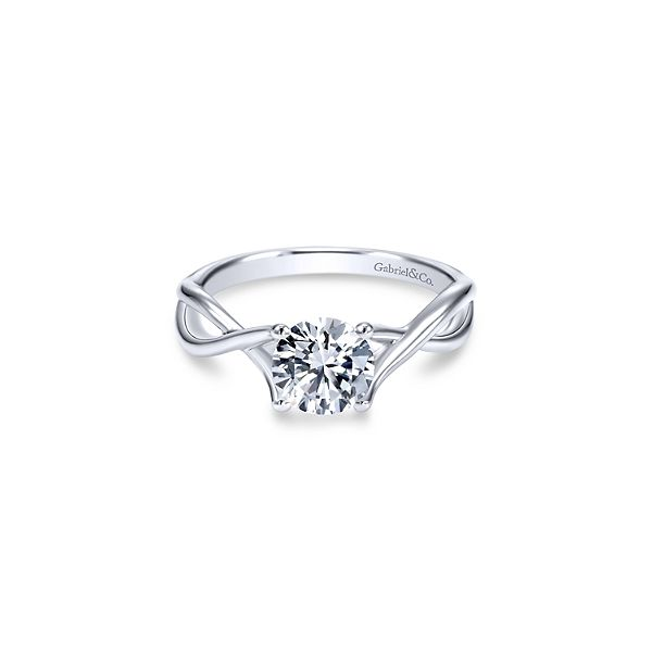 White Gold Solitaire Engagement Ring Sam Dial Jewelers Pullman, WA