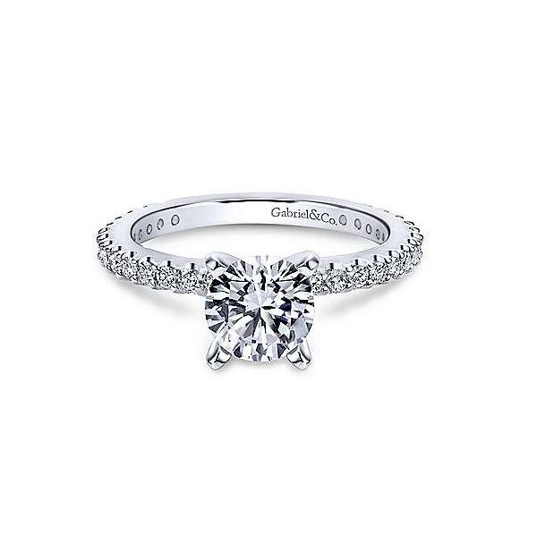 Diamond solitaire engagement ring Sam Dial Jewelers Pullman, WA