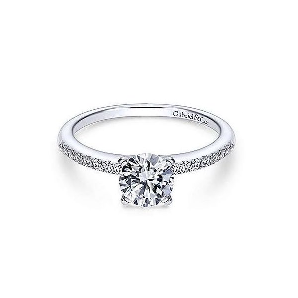 White Gold Diamond Engagement Ring Sam Dial Jewelers Pullman, WA