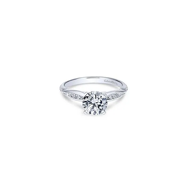 White Gold Diamond Engagement Ring Sam Dial Jewelers Pullman, WA