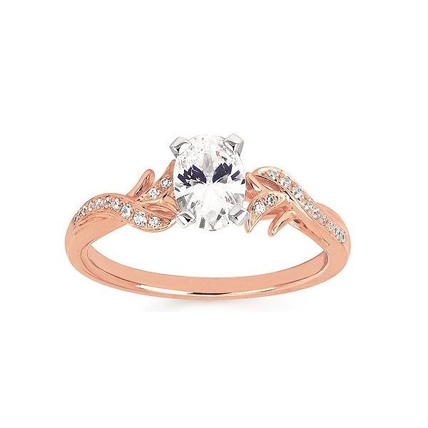 ROSE GOLD OVAL ENGAGEMENT RING Sam Dial Jewelers Pullman, WA